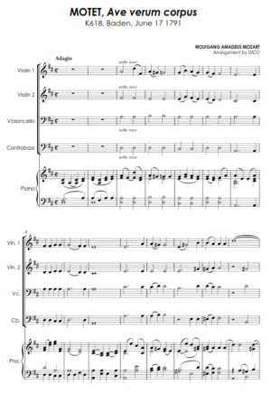 Home MOTET, Ave Verum Corpus