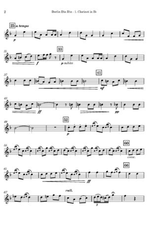 Émile Pessard | Derlin Din Din (Chant du Matin) | for Clarinet Trio