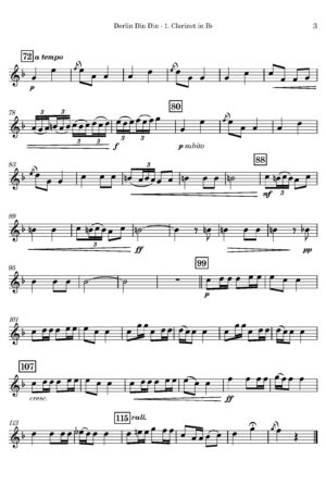 Émile Pessard | Derlin Din Din (Chant du Matin) | for Clarinet Trio