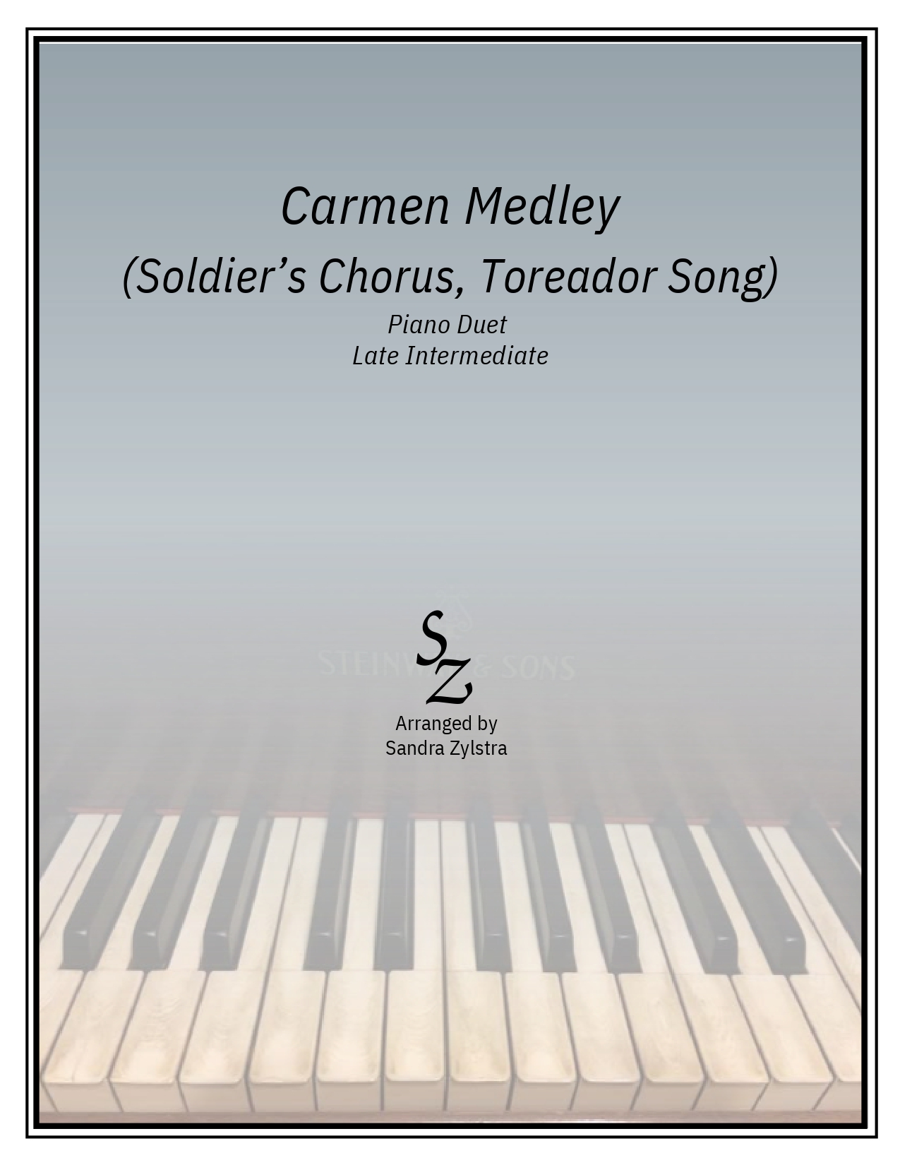 Carmen Medley (Soldier's Chorus & Toreador Song) (late intermediate piano duet) Carmen Medley late intermediate piano duet cover page 00011
