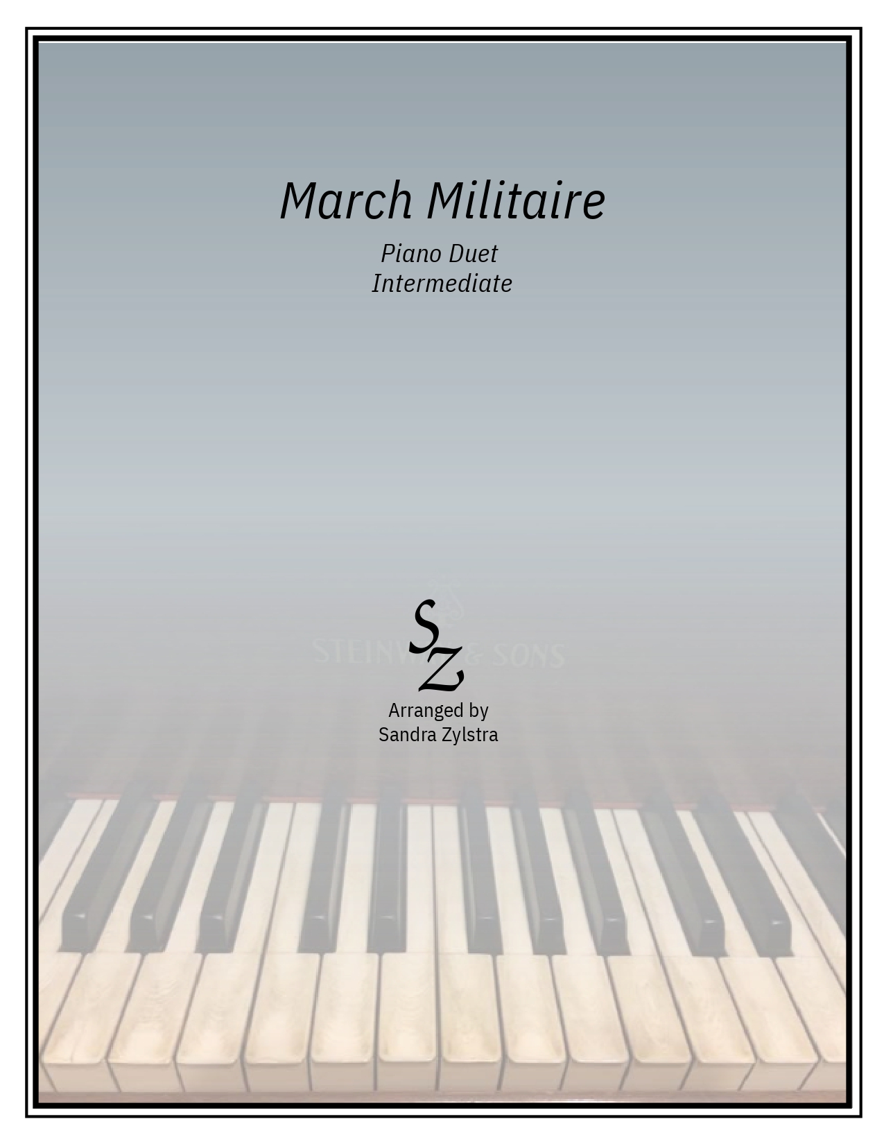 March Militaire (intermediate piano duet) March Militaire intermediate piano duet cover page 00011