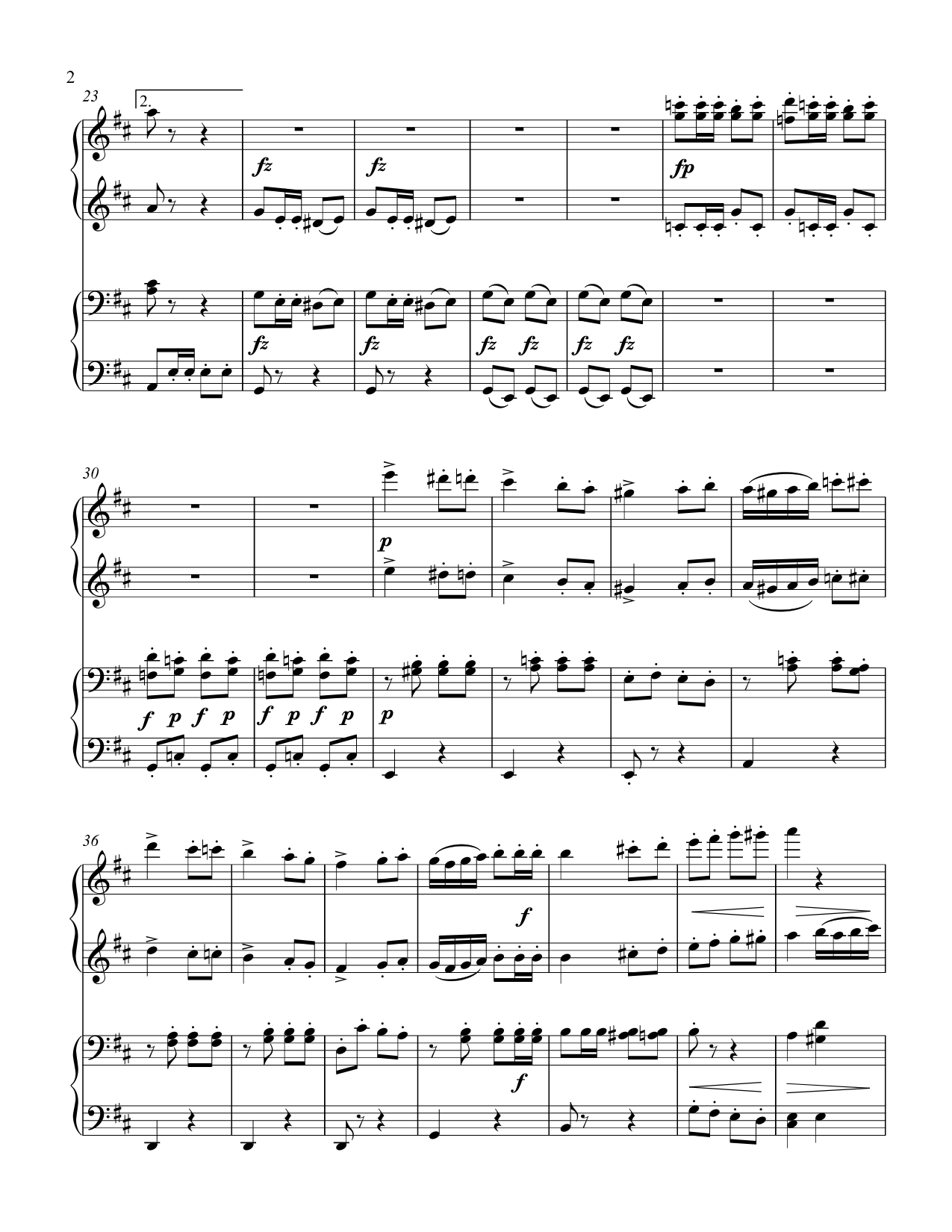 March Militaire (intermediate piano duet) March Militaire (intermediate piano duet) - Image 3