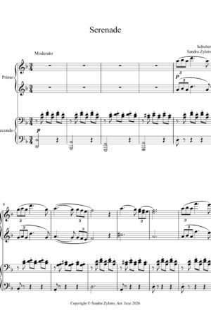 Home Serenade (intermediate piano duet)
