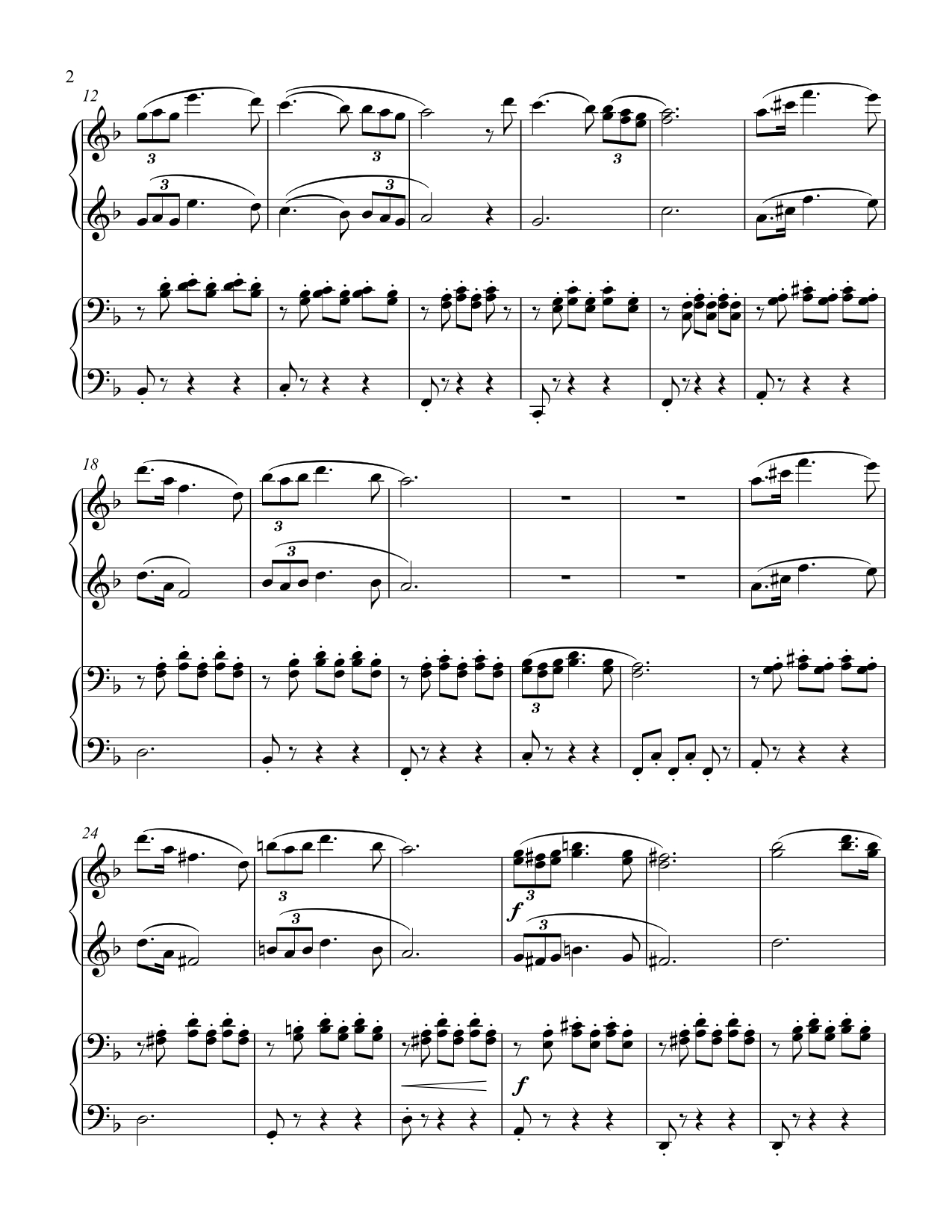 Serenade (intermediate piano duet) Serenade (intermediate piano duet) - Image 3