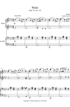 Waltz (intermediate piano duet)