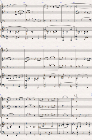 Home Weekend in Paris. A Jazz Waltz for Wind Trio and Piano (Flute, Clarinet & Bassoon).