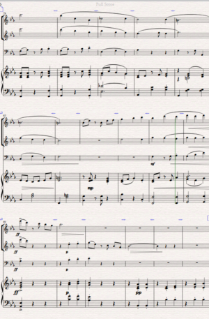 Home Weekend in Paris. A Jazz Waltz for Mixed Quartet. (2 Flutes, Cello and Piano)