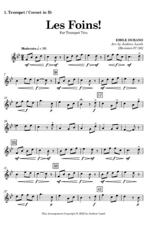 Home Emile DURAND | Les Foins! | Trumpet Trio