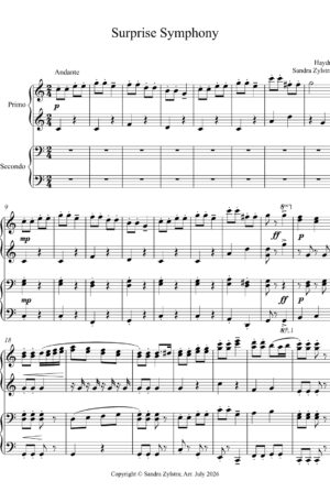 Home Surprise Symphony (late intermediate piano duet)