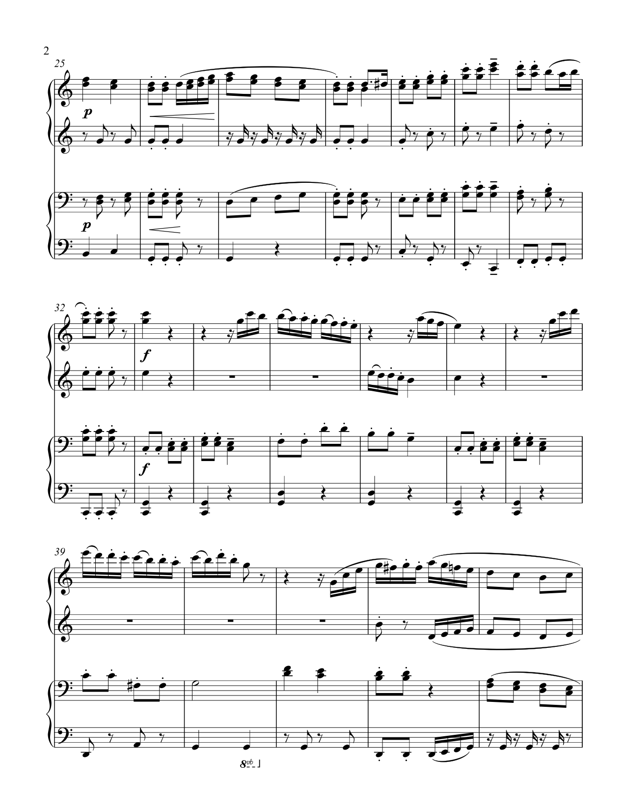 Surprise Symphony (late intermediate piano duet) Surprise Symphony (late intermediate piano duet) - Image 3