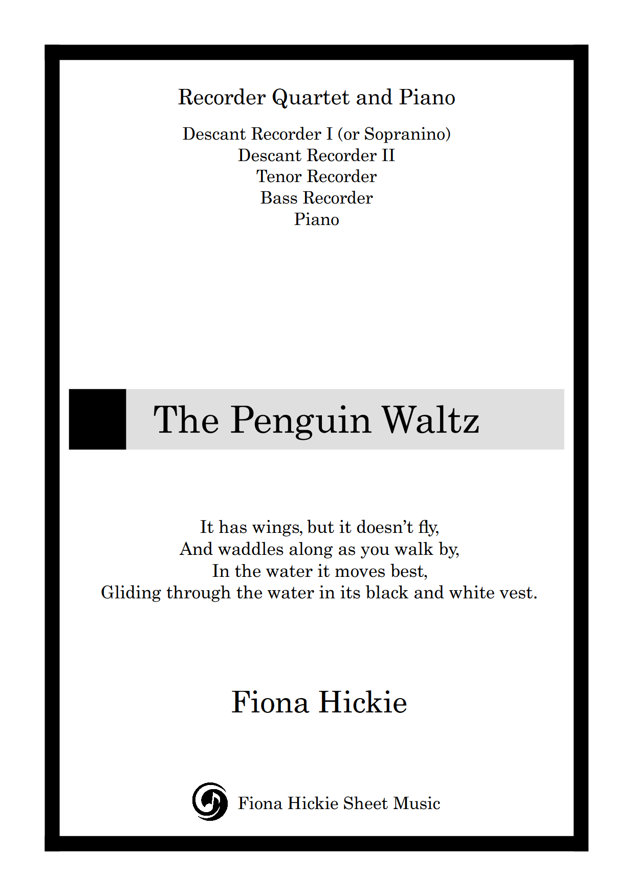 The Penguin Waltz 01 Full score The Penguin Waltz 001