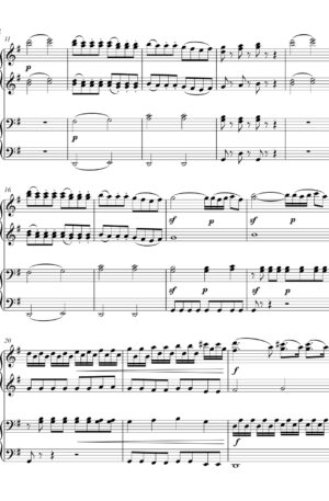 Home Eine Kleine Nachtmusik (late intermediate piano duet)