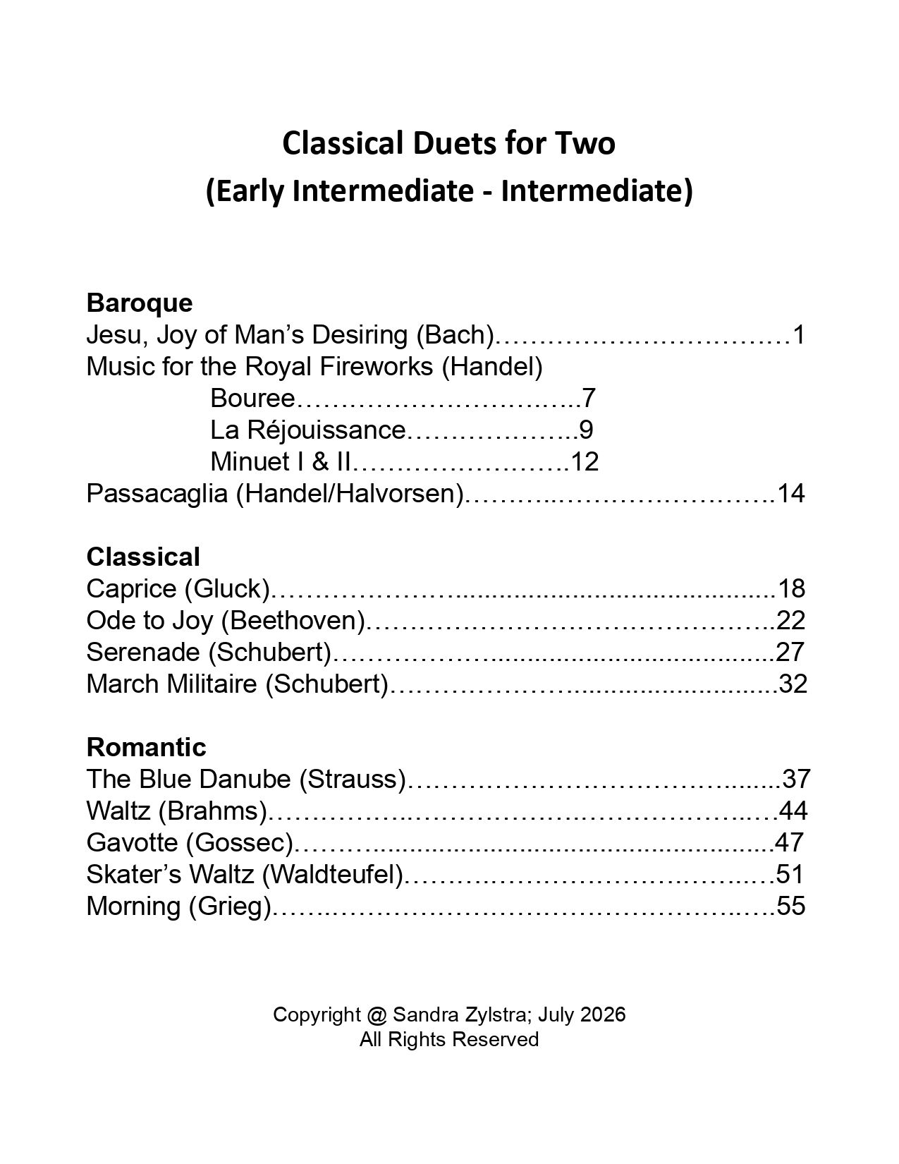 Classical Duets for Two (early intermediate - intermediate piano duets) Classical Duets for Two (early intermediate - intermediate piano duets) - Image 2