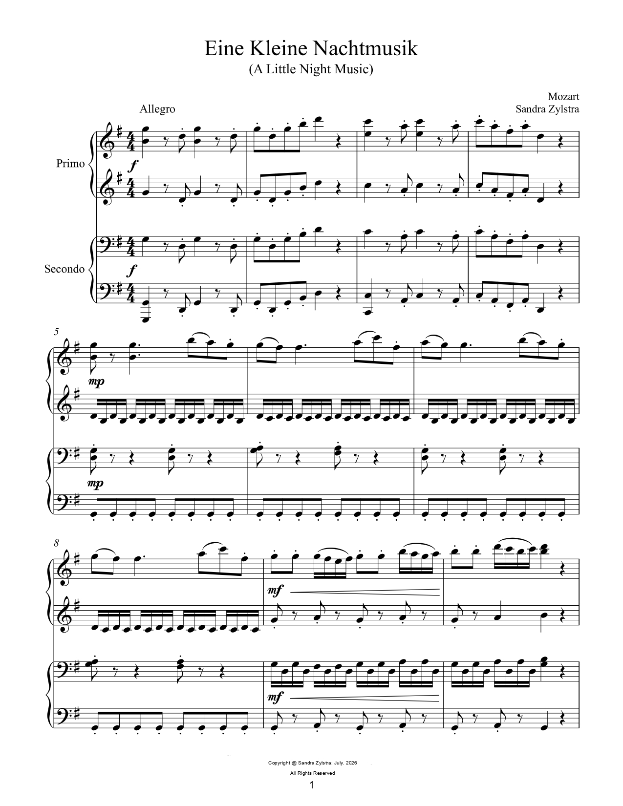 Classical Duets for Two (late intermediate piano duets) Classical Duets for Two (late intermediate piano duets) - Image 3