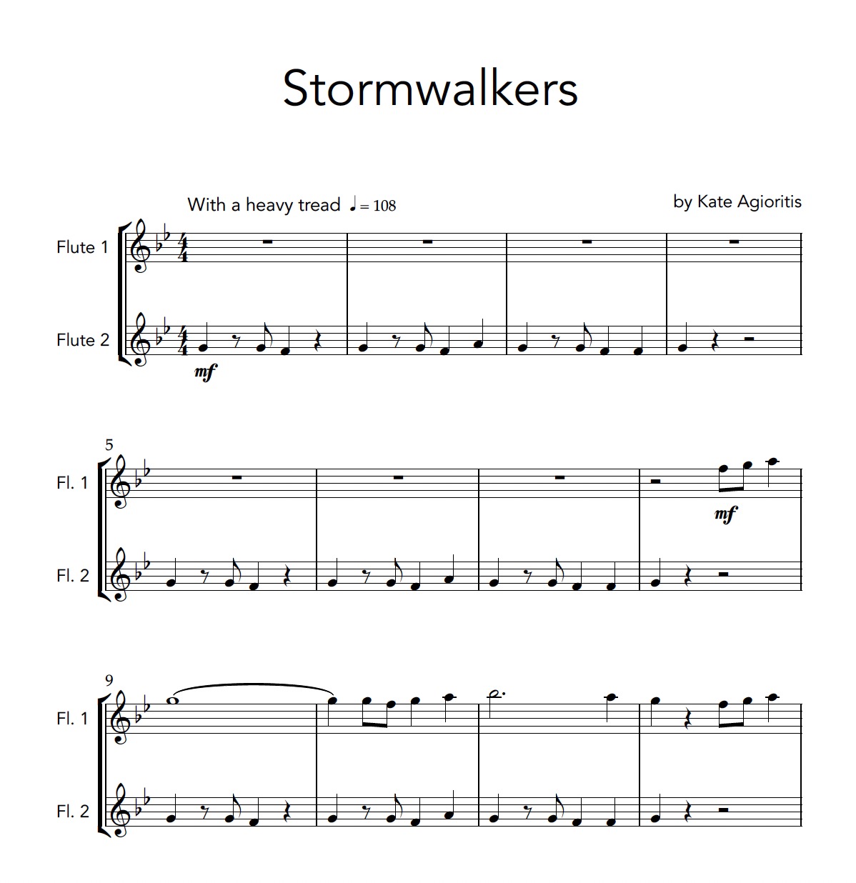 Stormwalkers | Flute Duet Stormwalkers | Flute Duet
