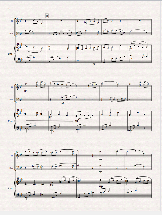 The Watermill. For Flute, Bassoon and Piano. The Watermill. For Flute, Bassoon and Piano. - Image 3