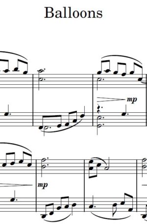 Balloons – Piano Solo