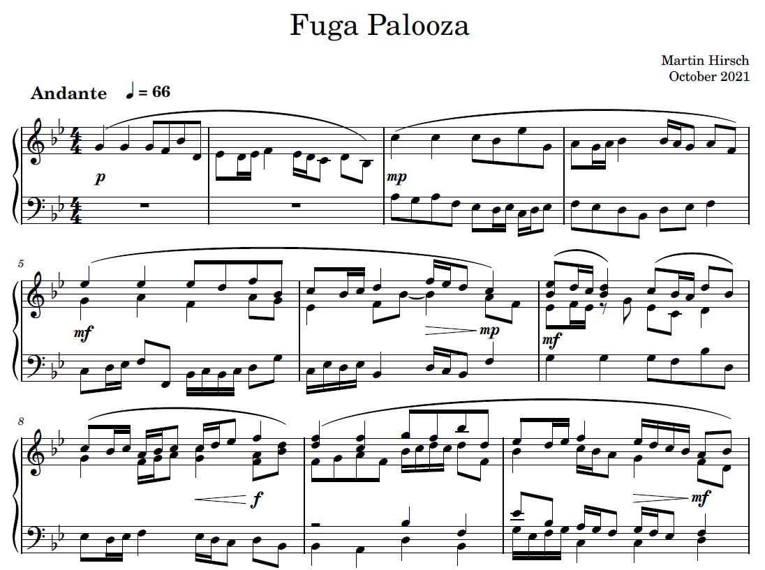 Fuga Palooza - Piano Solo Fuga Palooza - Piano Solo - Image 2