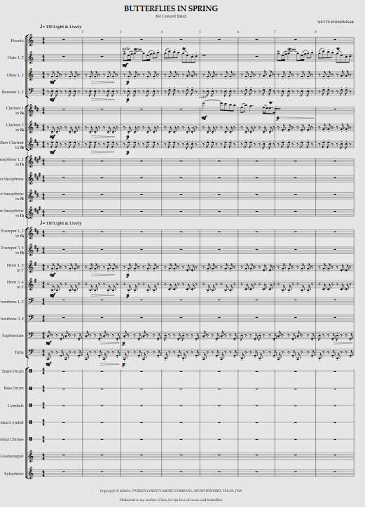 Butterflies in Spring - FOR BAND Butterflies in Spring - FOR BAND - Image 2