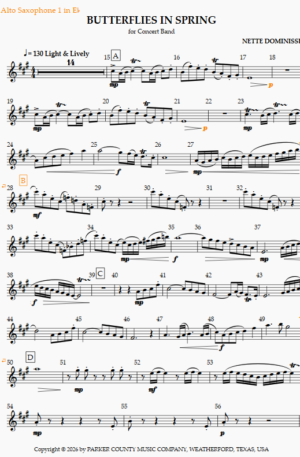 Home Butterflies in Spring – FOR BAND