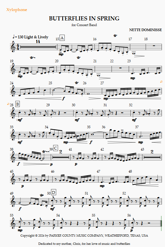 Butterflies in Spring - FOR BAND Butterflies in Spring - FOR BAND - Image 5