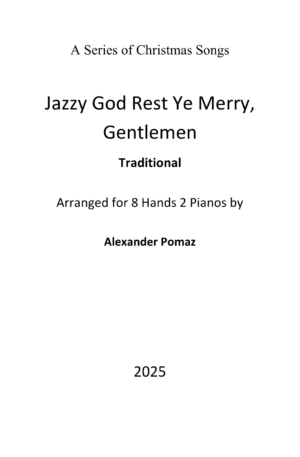 Jazzy God Rest Ye Merry, Gentlemen – Traditional – 8 Hands 2 Pianos
