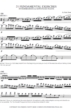 Products 21 FUNDAMENTAL EXERCISES – for Intermediate/Advanced Flute