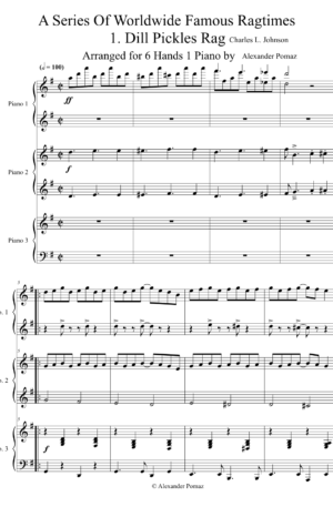 Dill Pickles Rag – 6 Hands 1 Piano