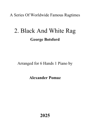 Black And White Rag – 6 Hands 1 Piano