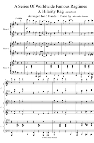 Hilarity Rag – 6 Hands 1 Piano