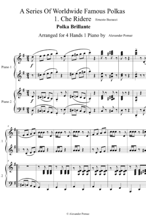 Home Che Ridere Polka – 4 Hands 1 Piano