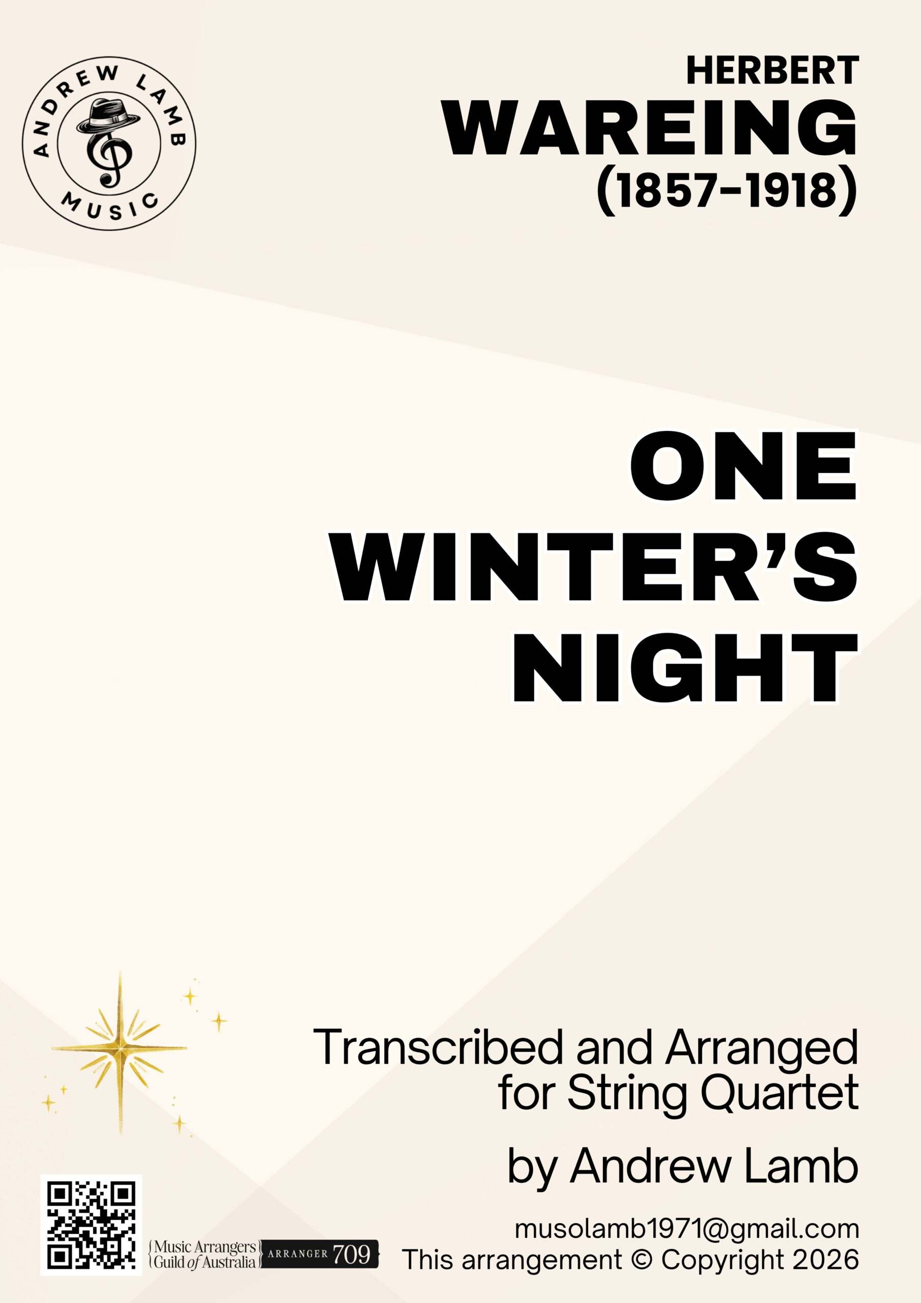 Herbert WAREING | One Winter's Night | String Quartet Herbert WAREING | One Winter's Night | String Quartet
