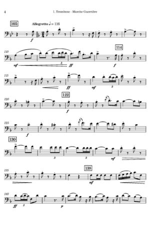 Adolphe Danhauser | Marche Guerrière | Low Brass Trio