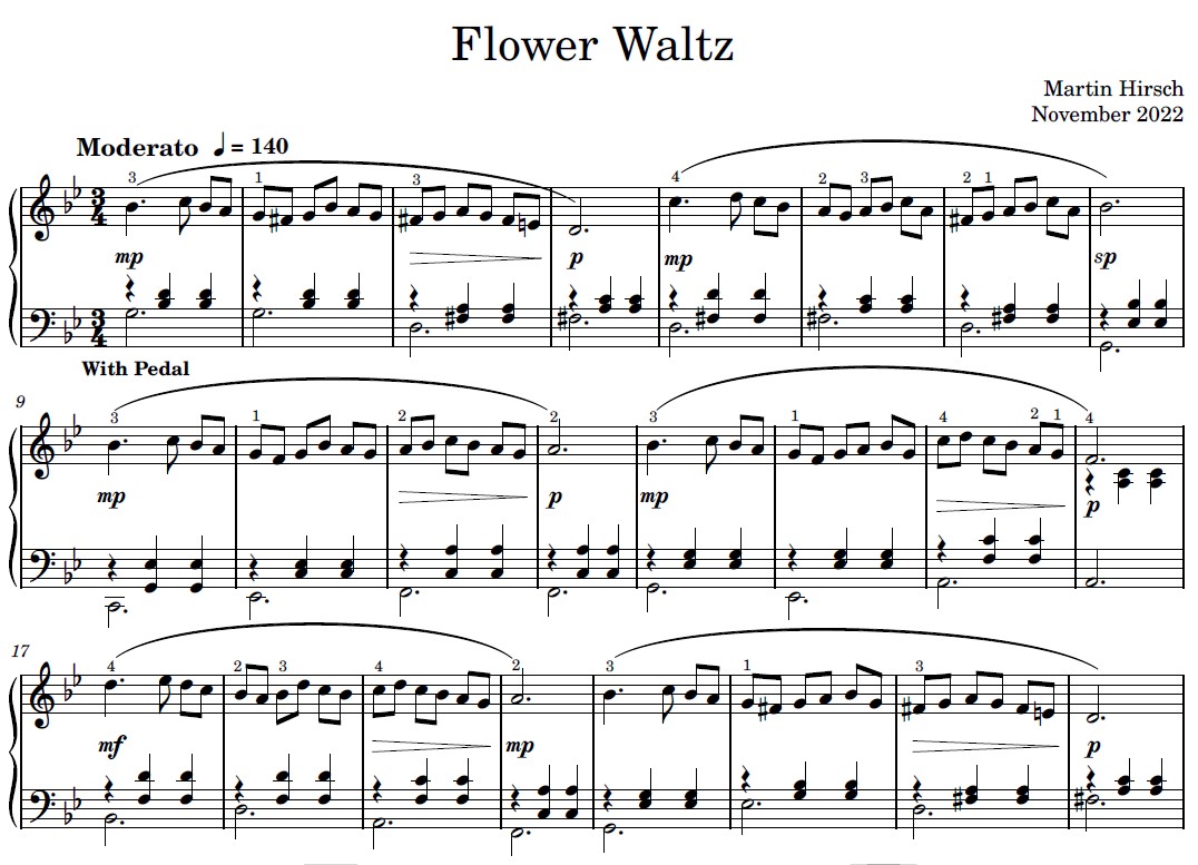 Flower Waltz - Piano Solo Flower Waltz - Piano Solo - Image 2