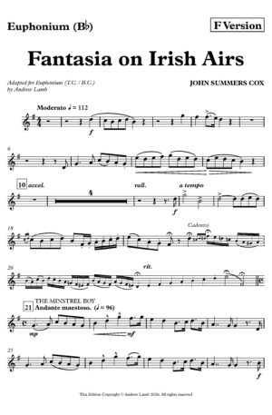 John Summers Cox | Fantasia on Irish Airs | Euphonium Solo
