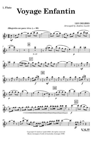 Léo DELIBES | Voyage Enfantin | for Flute Trio