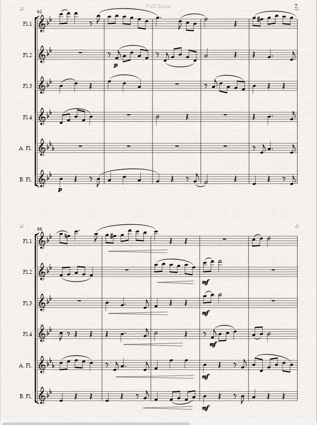 A Glimpse of Heaven. For Flute Choir. A Glimpse of Heaven. For Flute Choir. - Image 3