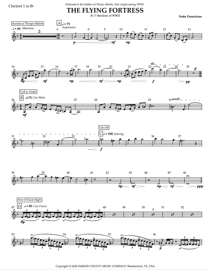 THE FLYING FORTRESS, for Concert Band THE FLYING FORTRESS, for Concert Band - Image 2