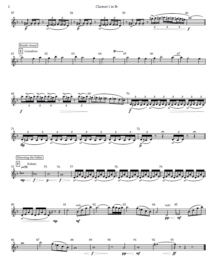 THE FLYING FORTRESS, for Concert Band THE FLYING FORTRESS, for Concert Band - Image 3