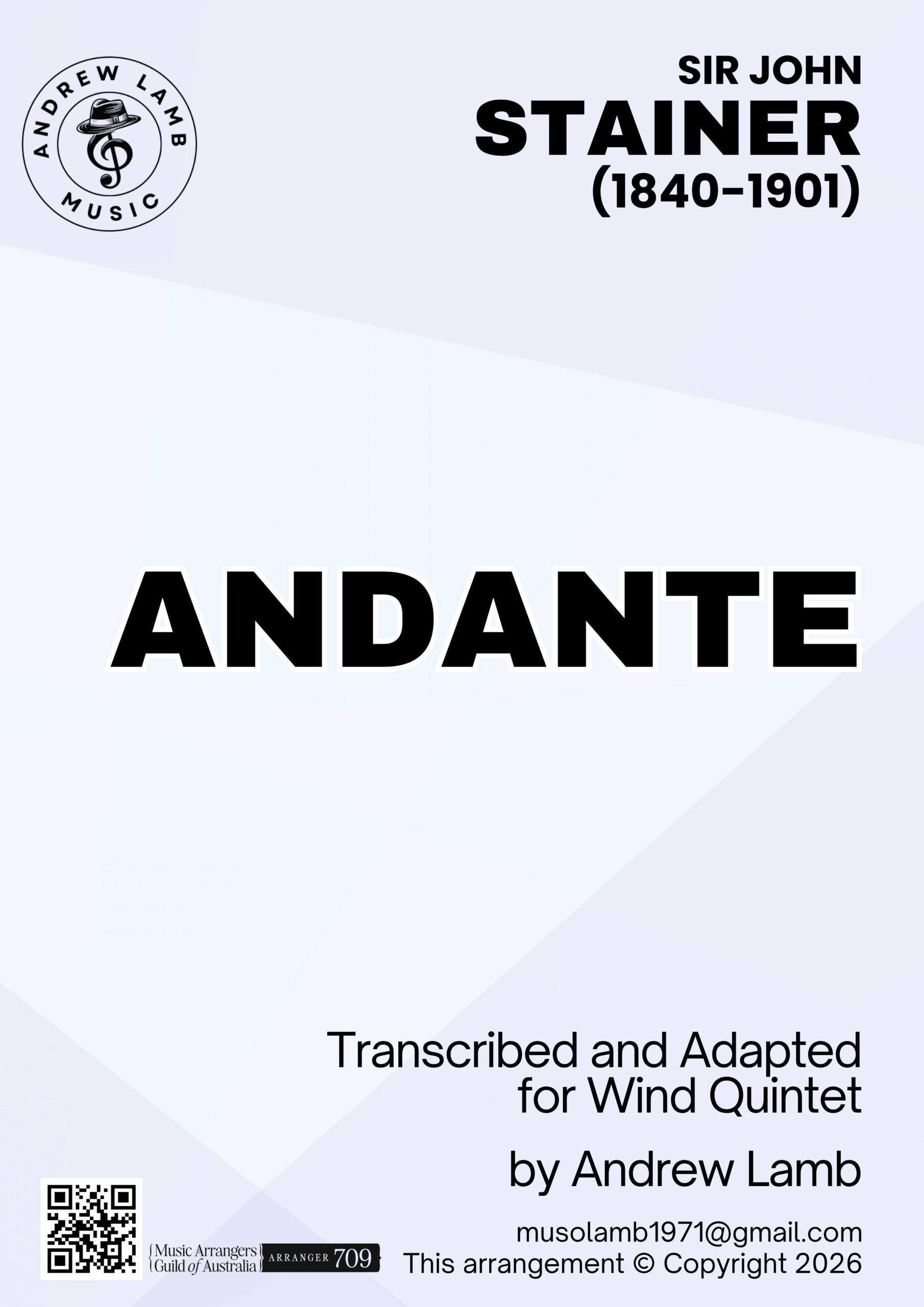 John Stainer | Andante | Wind Quintet Cover Andante WW scaled