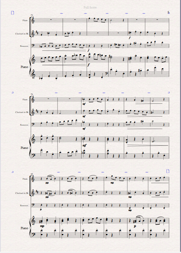 The Court Jester. For Wind Trio and Piano (Flute, Clarinet Bassoon) The Court Jester. For Wind Trio and Piano (Flute, Clarinet Bassoon) - Image 3