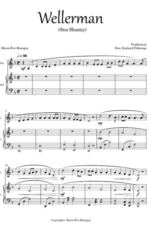 Wellerman – Violin and Piano