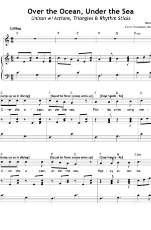 Over the Ocean, Under the Sea (12 Quick & Easy Action Songs for Elementary Students)