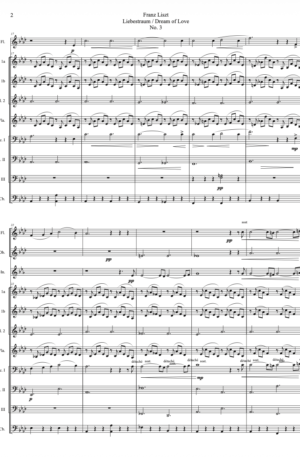 Home Franz Liszt – Liebestraum (A love dream) No. 3 – Arranged for orchestra (Conductor’s score and all parts)