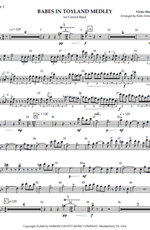 Home Babes in Toyland Medley – for concert band