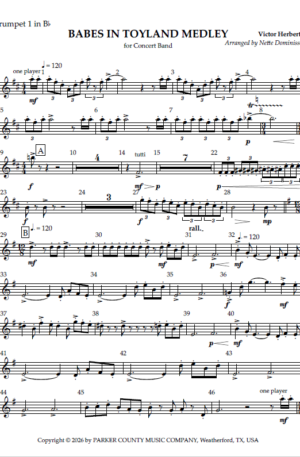 Home Babes in Toyland Medley – for concert band