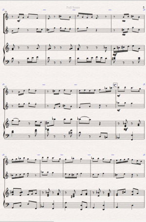Behind The Mask. For Flute Duet and Piano.