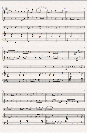 Behind The Mask. For 2 Flutes, Cello and Piano.