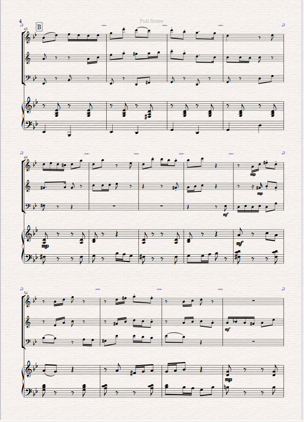 Behind The Mask. For Wind Trio and Piano (Flute, Clarinet Bassoon). Behind The Mask. For Wind Trio and Piano (Flute, Clarinet Bassoon). - Image 3